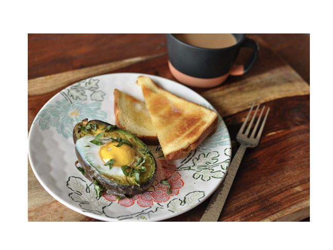 Avocado Baked Eggs