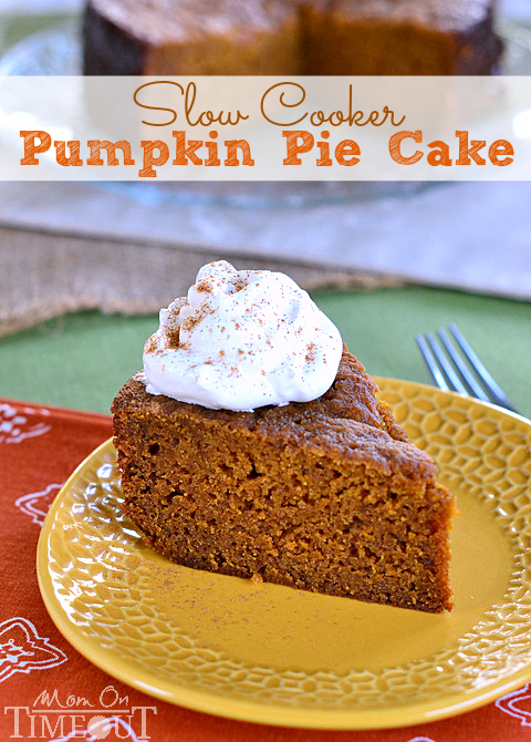  Slow Cooker Pumpkin Pie Cake