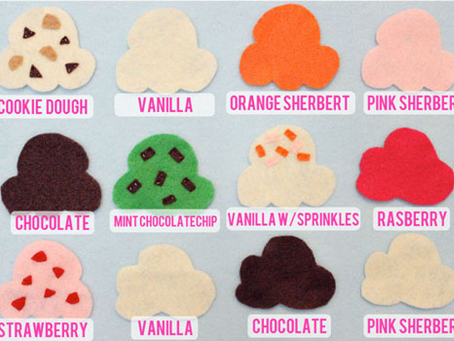 Ice Cream Felt Board Activity Set