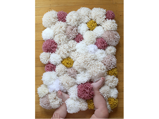 Bedside Pom Pom Rug