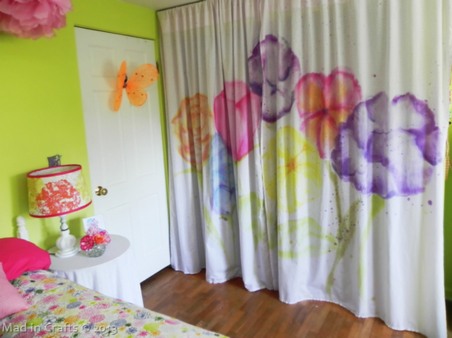 Watercolor Closet Curtains