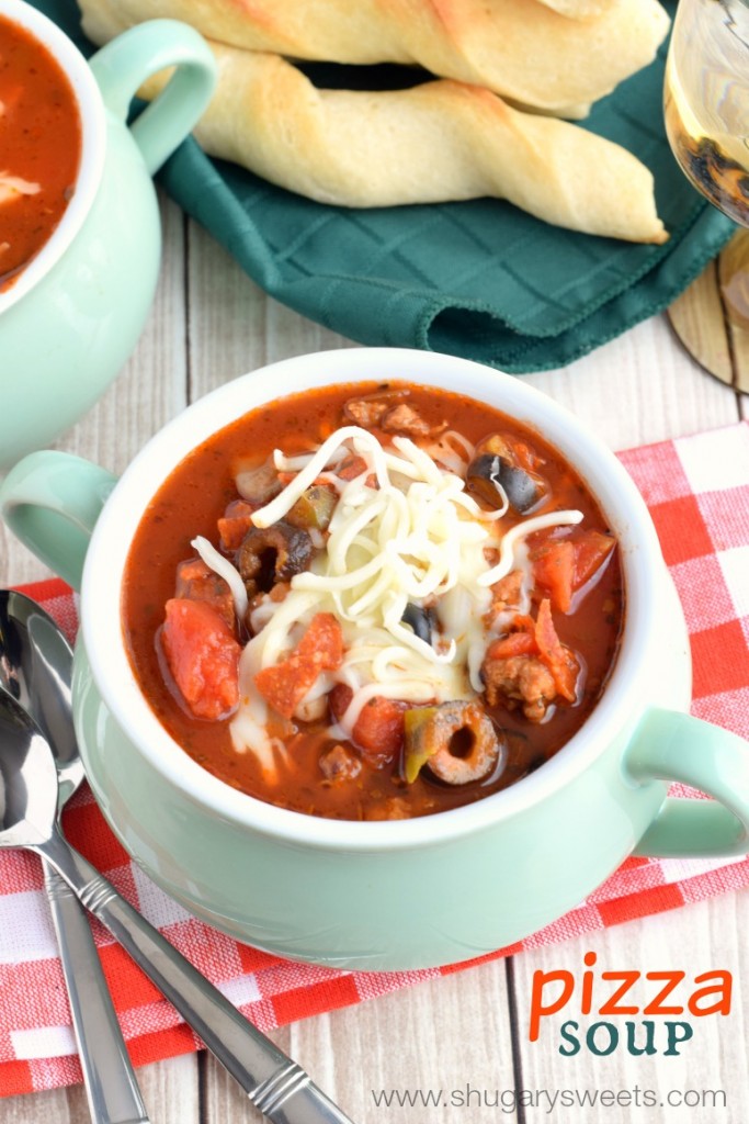 Slow Cooker Pizza Soup