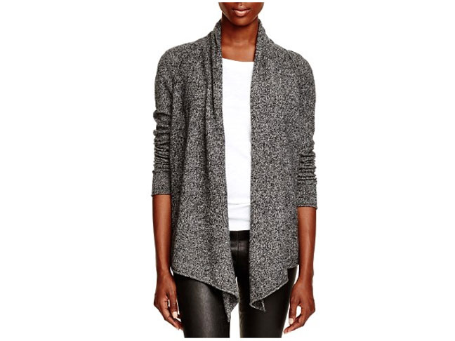 Cashmere Drape Front Cardigan