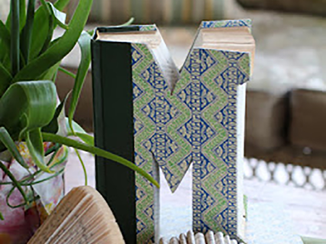 Monogrammed Altered Book