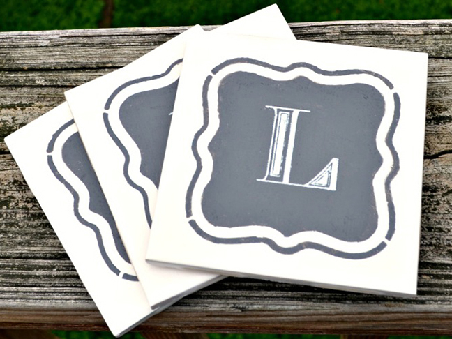 Monogrammed Coasters