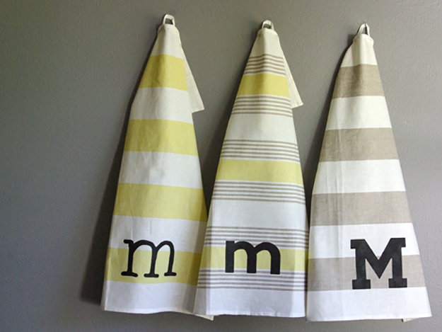 West Elm Monogrammed Towels