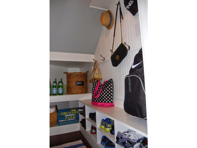 Mudroom Under Stairs