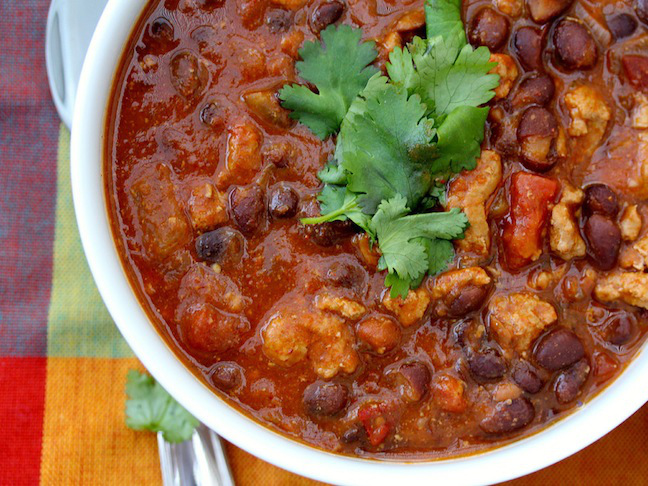 Slow Cooker Turkey Chili 