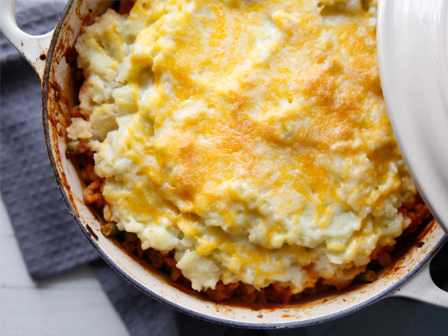  Mashed Cauliflower Shepherd’s Pie