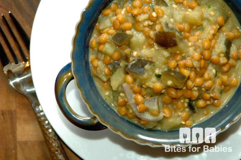 Coconut-Curried Eggplant Lentil Stew