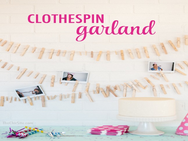 Clothespin Garland