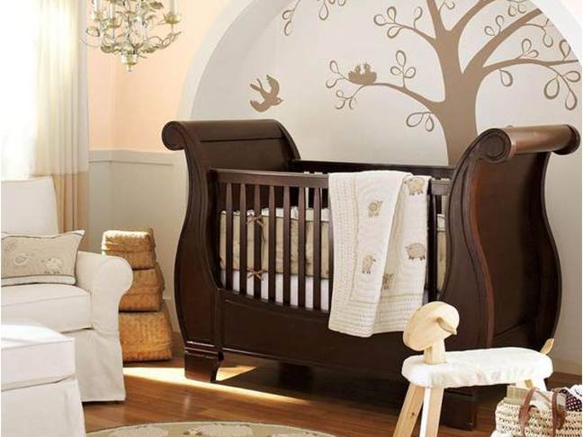 Cherry Oak Crib