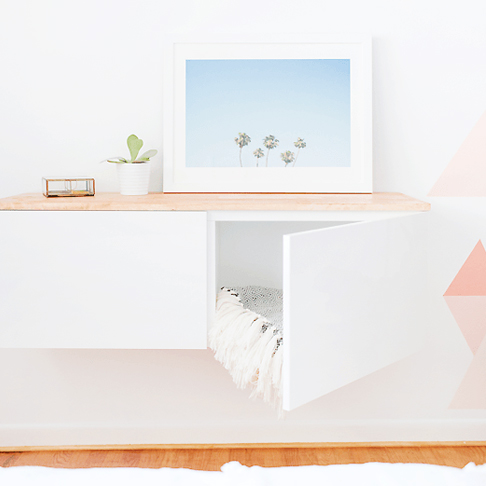 Floating Credenza Hack from Sugar & Cloth