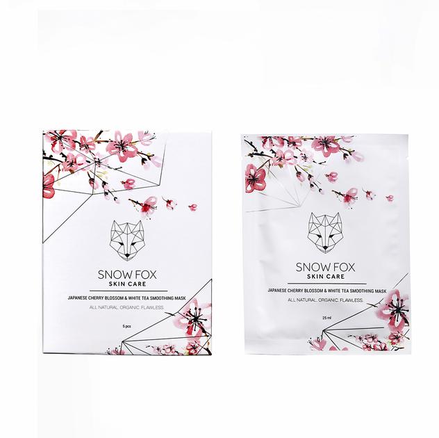 Snow Fox Japanese Cherry Blossom & White Tea Smoothing Mask