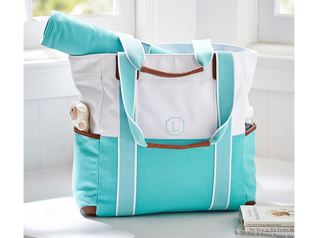 Pottery Barn Kids Color Block Harper Tote (