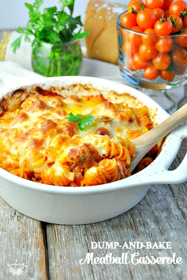 Dump and Bake Meatball Casserole