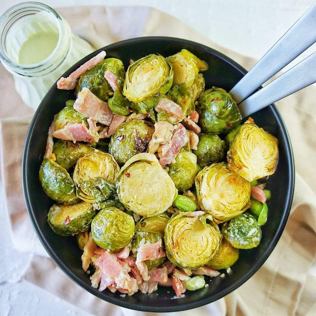 Roasted Brussels Sprout Salad