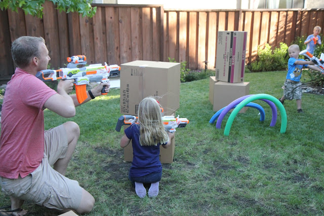 DIY Nerf Gun Family Play Zone