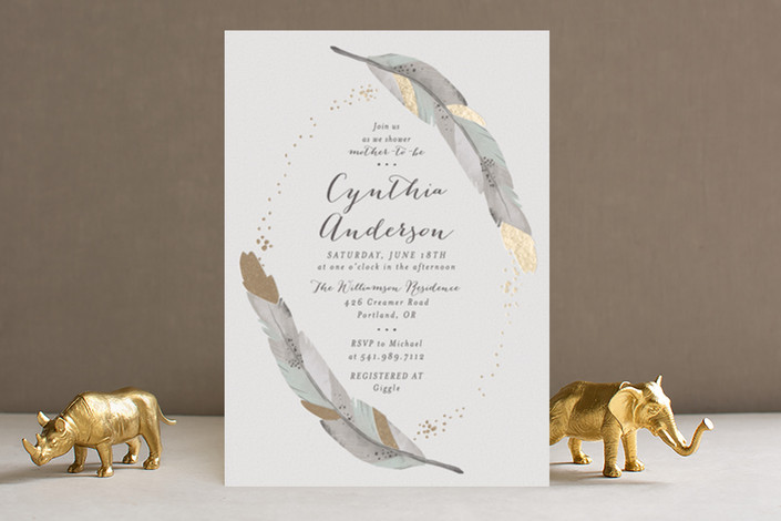 Gender-Neutral Boho Shower Invitation