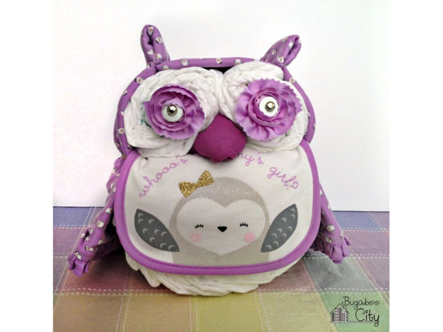 Owl Diaper Cake