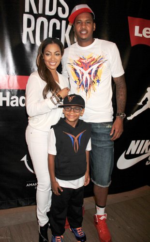 La La Anthony and family