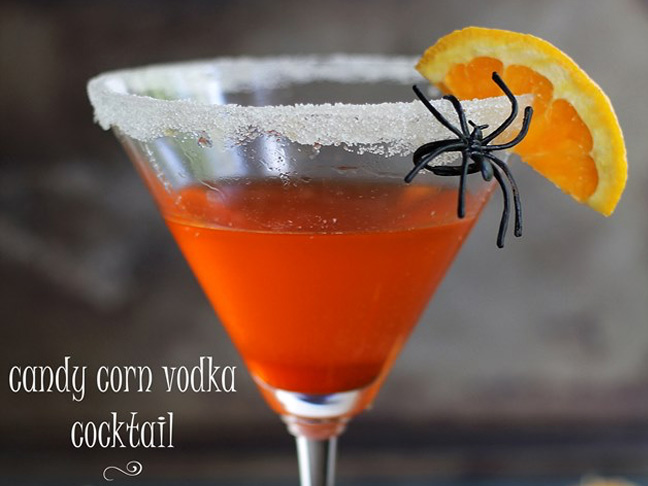 Candy Corn Vodka Cocktail