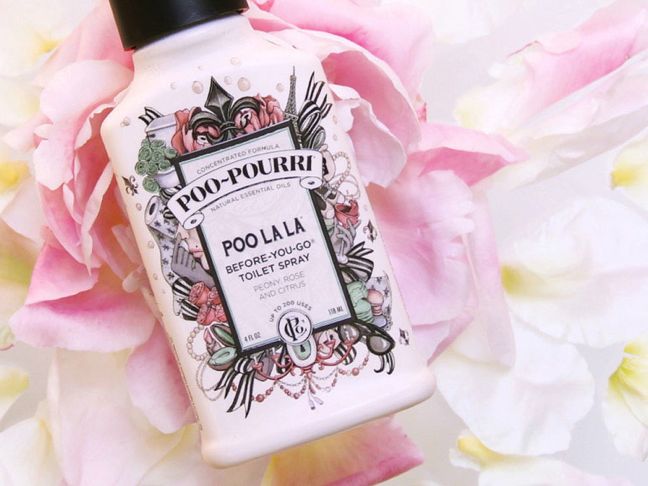 Set out Poo-Pourri for an odor free bathroom