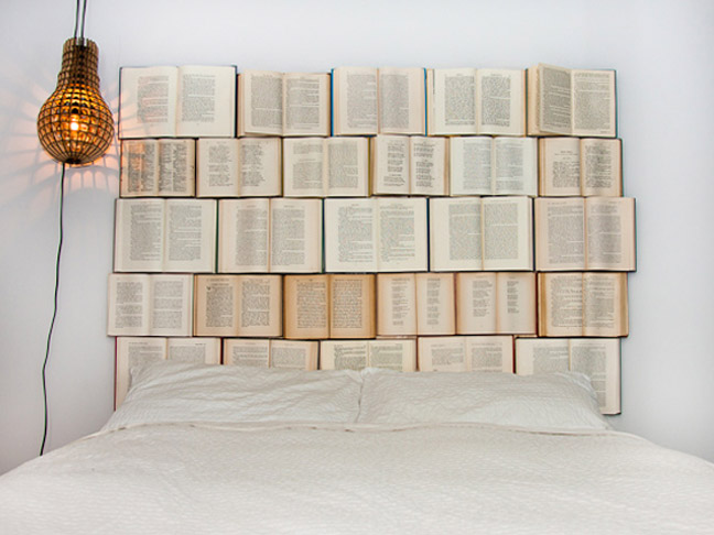 DIY Book Headboard