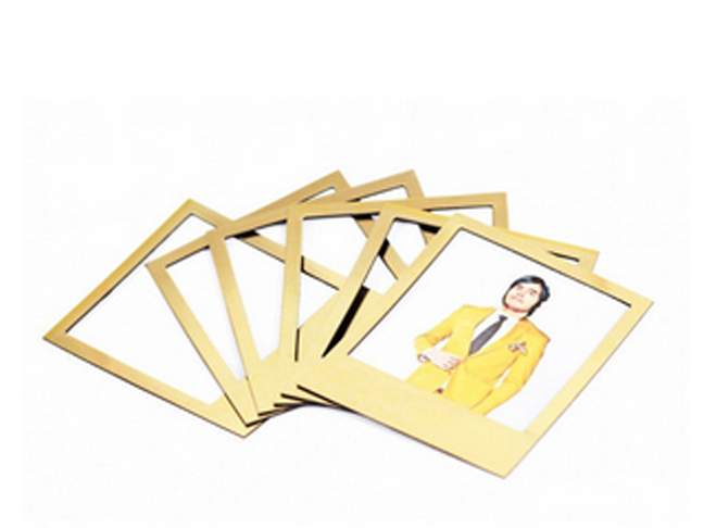 Gold Magnetic Polaroid Frames by Polart