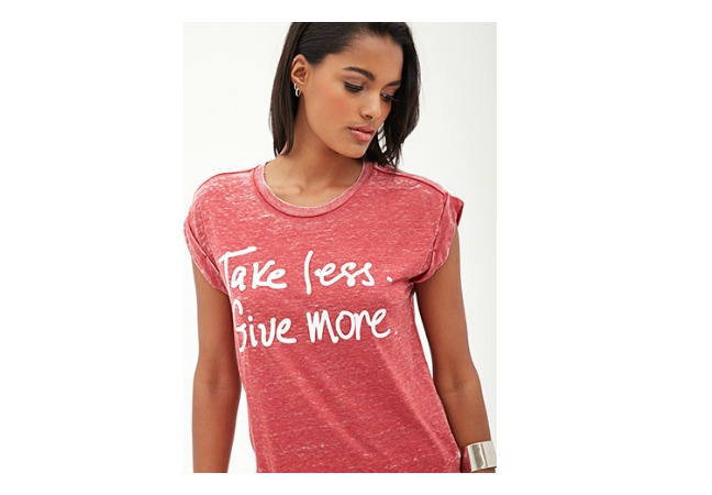 Take Less Give More