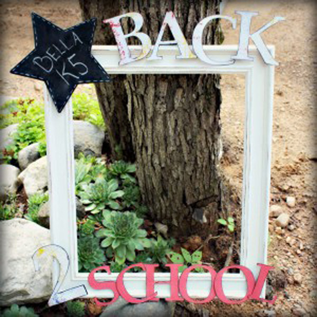 Reusable Back to School Frame