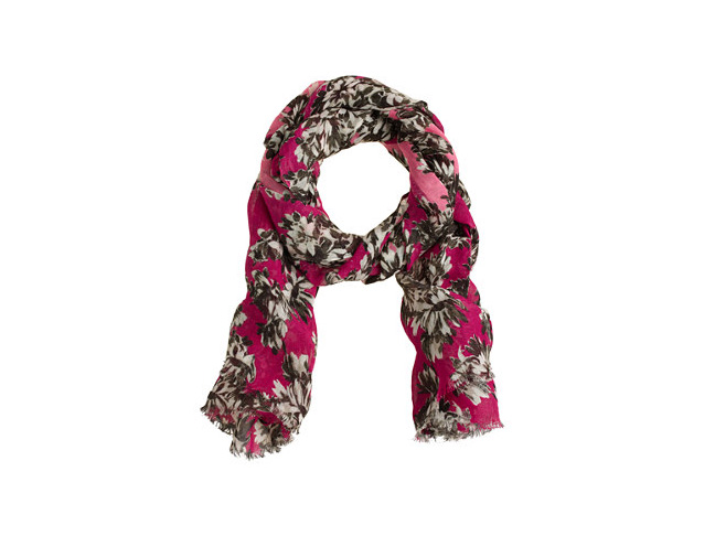 J.Crew Photo Floral Scarf