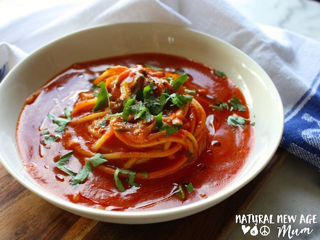 Tomato Noodle Soup