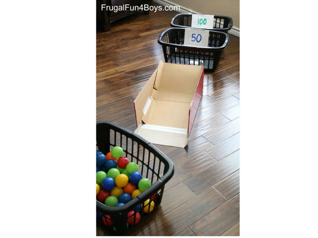 Laundry Basket Skee Ball