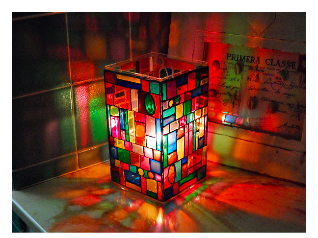 Stained Glass Mosaic Luminary