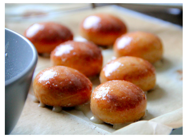 Baked Sweet Potato with Maple Glaze Doughnut Holes