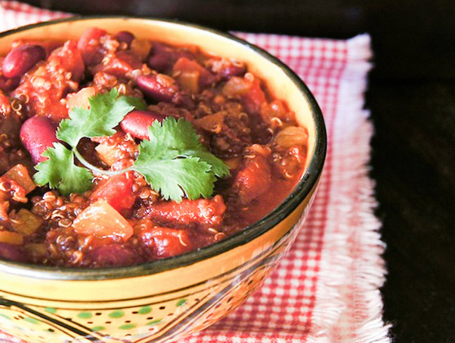 Red Quinoa Vegetarian Chili