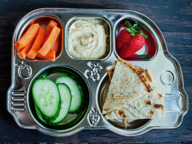 Hummus and Pita Bread Toddler Lunch