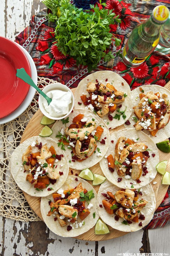 Roasted Butternut Squash Turkey Tacos