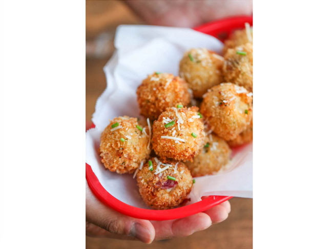 Loaded Mashed Potato Balls