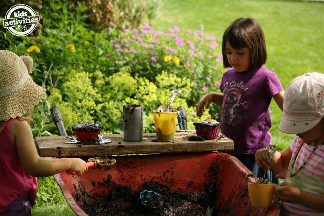 A wheelbarrow works