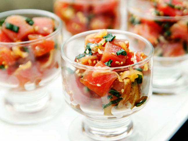 Hawaiian Ahi Poke Cups