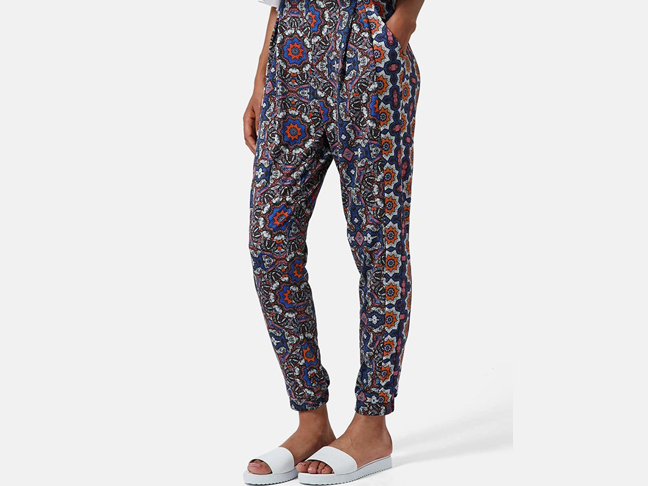 Kaleidoscope Print Tapered Pants