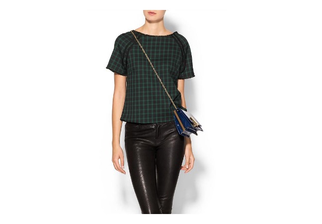 Greylin Patterson Plaid Top