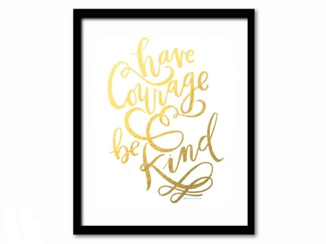 Hang a calligraphy art print