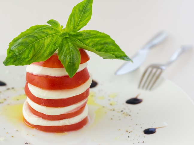 Beefsteak Tomato and Mozzarella Stackers