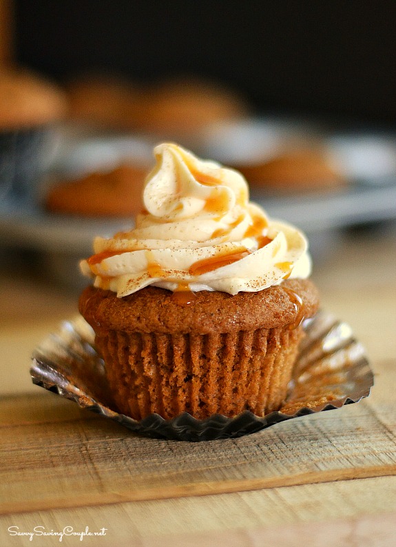 Caramel Pumpkin Spice Cupcakes