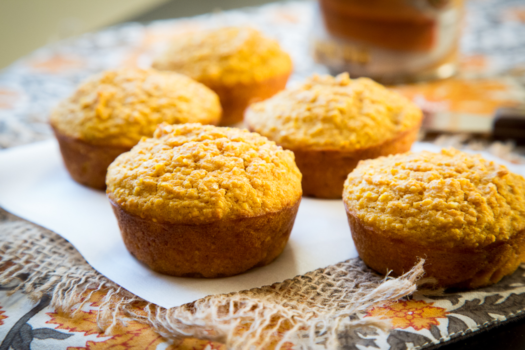 Maple Pumpkin Corn Muffins