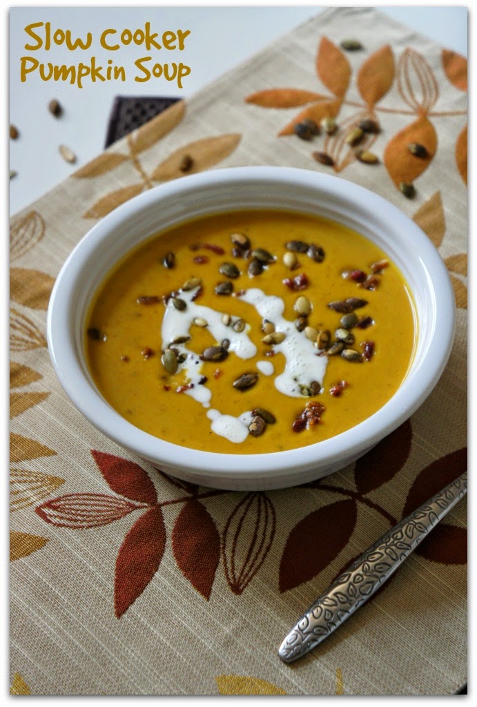 Slow Cooker Pumpkin Bacon Soup