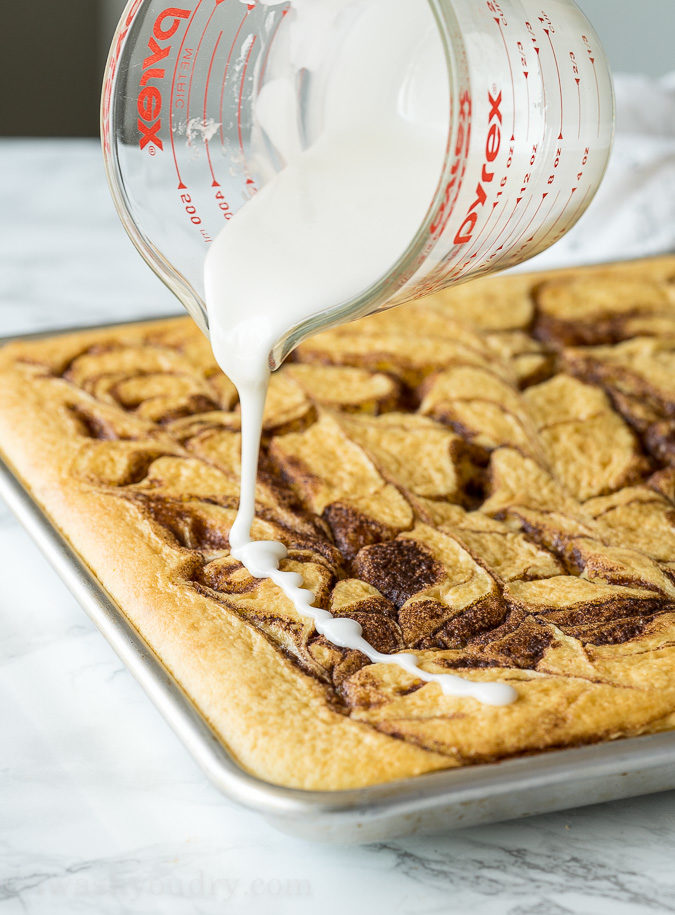 Cinnamon Roll Sheet Cake